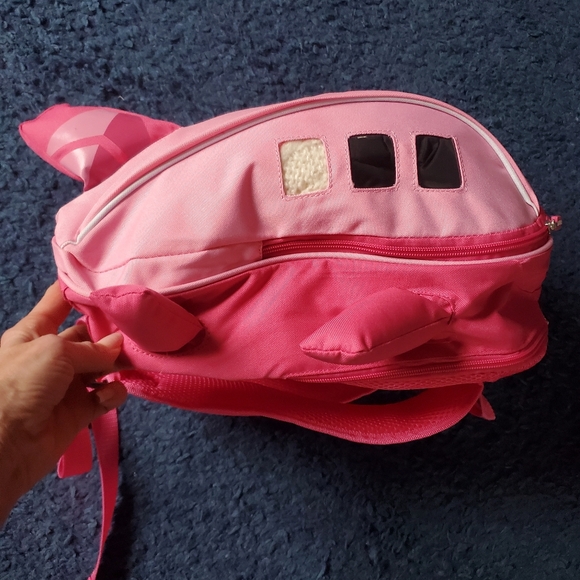 Delta Airlines Pink Kids Backpack Airplane Shaped - Picture 5 of 16